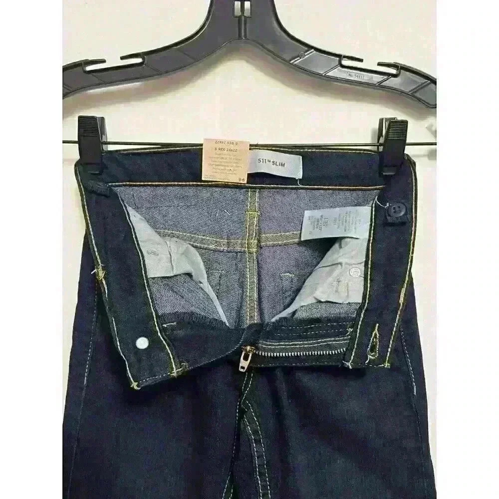 LEVI’S 511 Jeans - Boys Size 8 Slim Jeans Denim NWT (24X22) A0015 - Picture 10 of 11